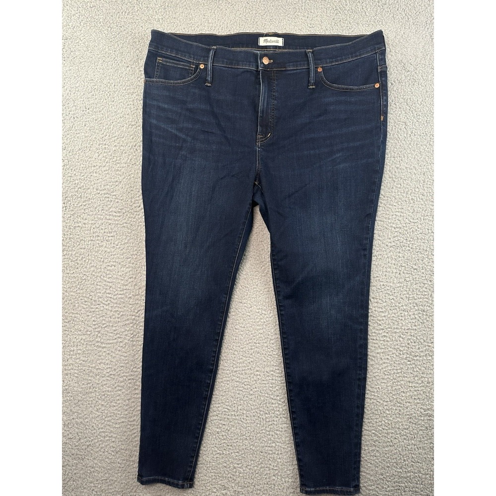 Madewell 9" Mid-Rise Skinny Jeans Womens 36 Larkspur Wash Dark Blue 40x28
